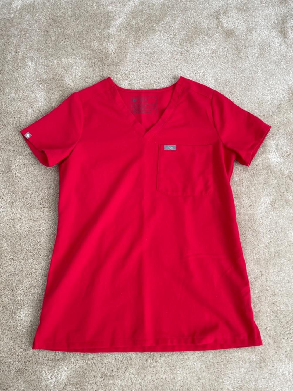 Figs Size XXS Red Catarina One Pocket Scrub Top